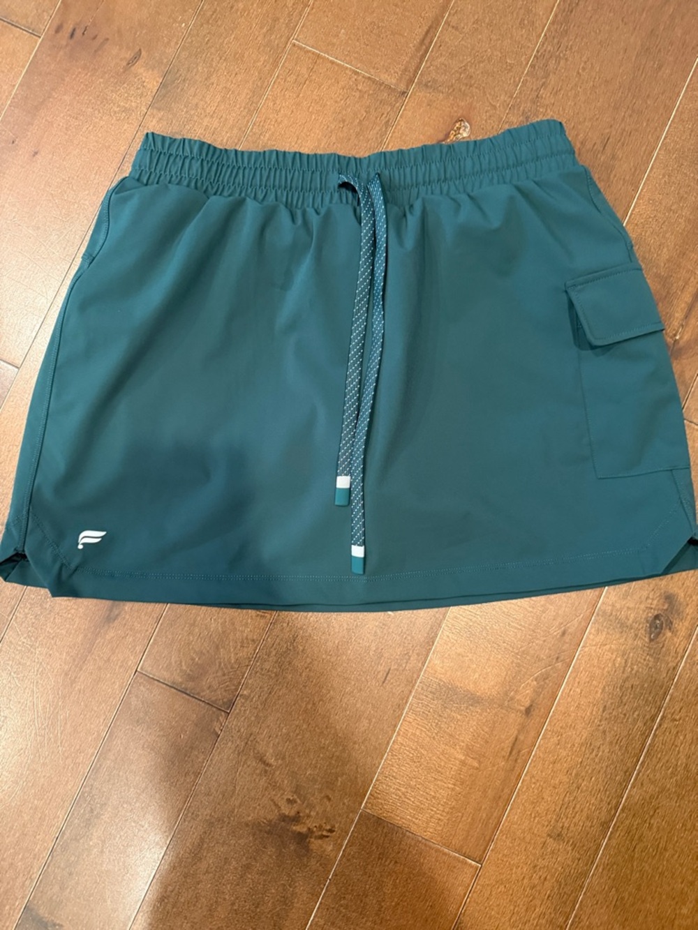 Fabletics Teal Drawstring Active Skort